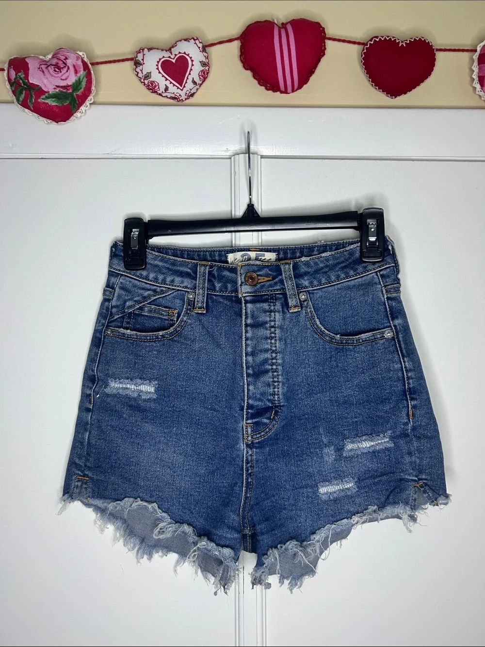 We the Free Crvy Denim Shorts - Distressed